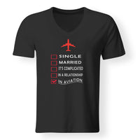 Thumbnail for In Aviation Designed V-Neck T-Shirts
