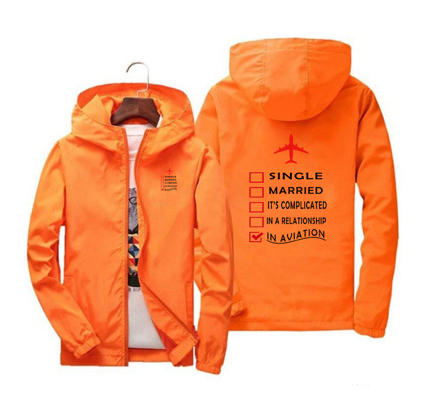 In Aviation Designed Windbreaker Jackets