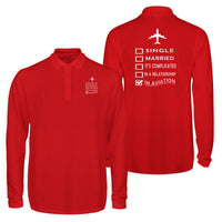 Thumbnail for In Aviation Designed Long Sleeve Polo T-Shirts (Double-Side)