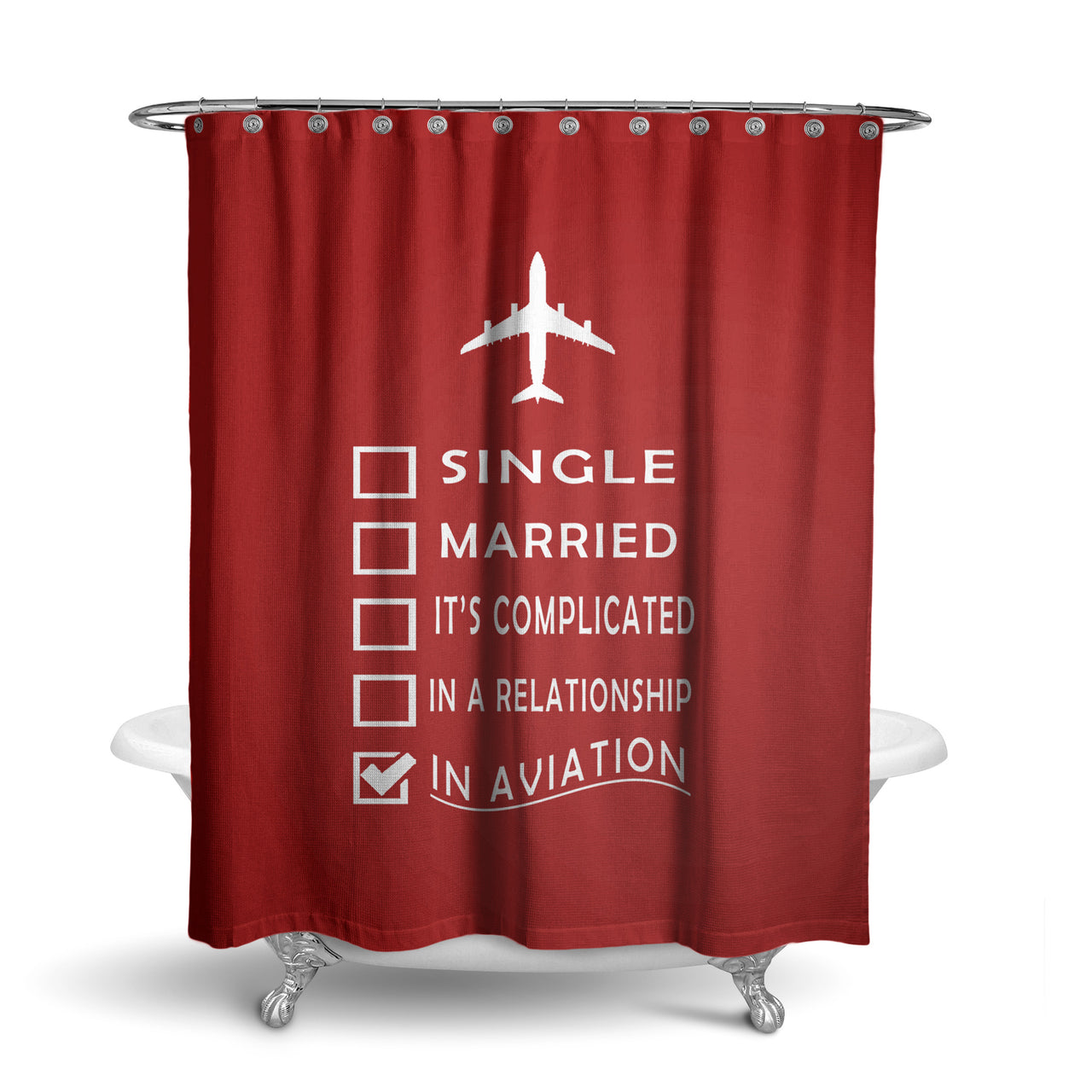 If You're Cool You're Probably a Pilot Designed Shower Curtains