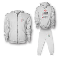Thumbnail for In Aviation Designed Zipped Hoodies & Sweatpants Set