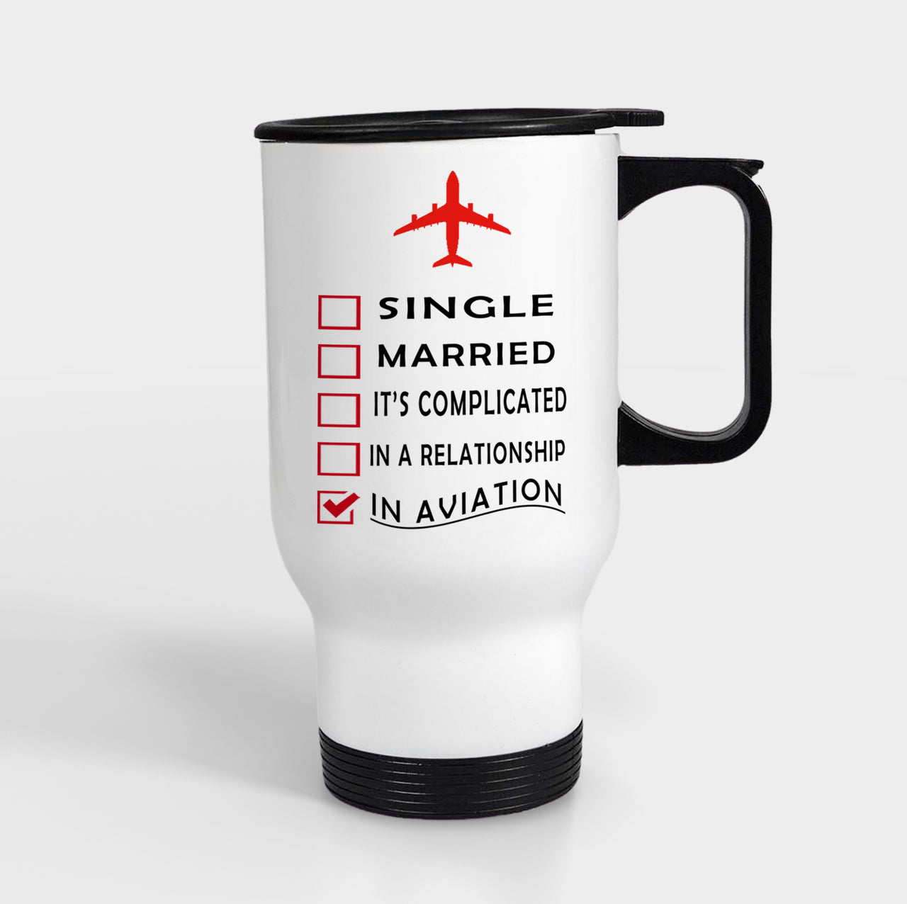 In Aviation Designed Travel Mugs (With Holder)