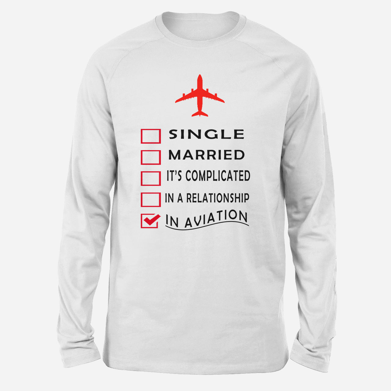In Aviation Designed Long-Sleeve T-Shirts