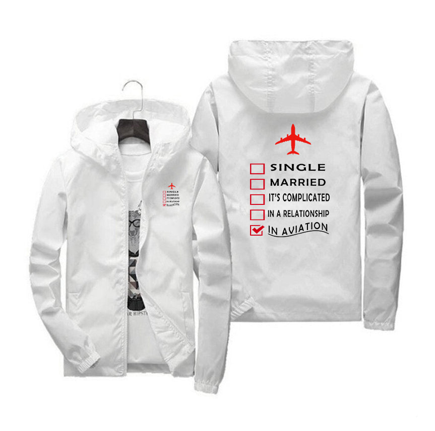 In Aviation Designed Windbreaker Jackets