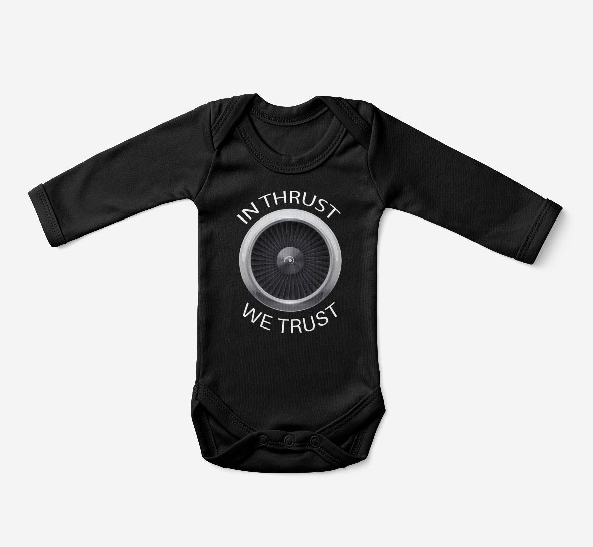In Thrust We Trust Designed Baby Bodysuits