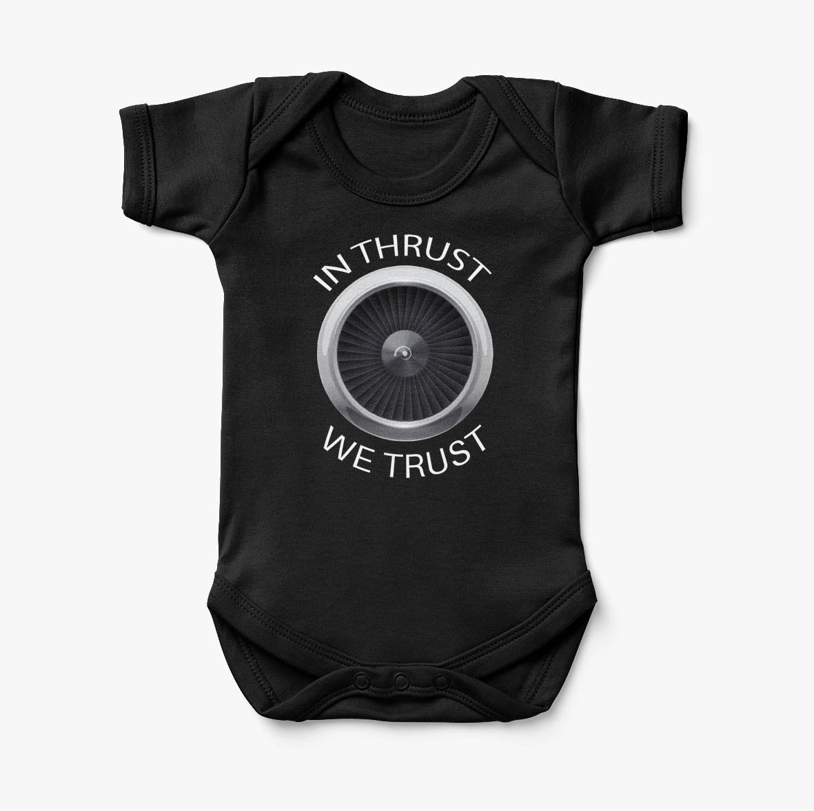 In Thrust We Trust Designed Baby Bodysuits