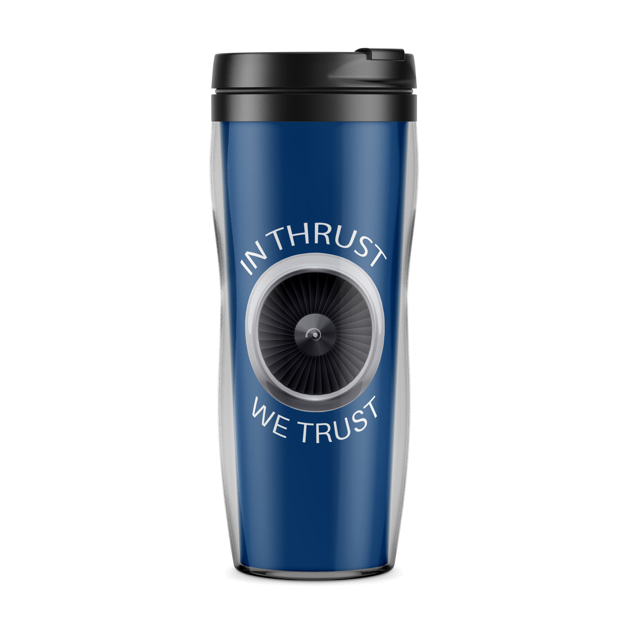 In Thrust We Trust Designed Travel Mugs