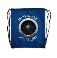 Thumbnail for In Thrust We Trust Designed Drawstring Bags