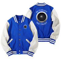 Thumbnail for In Thrust We Trust Designed Baseball Style Jackets
