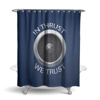 Thumbnail for In Thrust We Trust Designed Shower Curtains