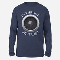 Thumbnail for In Thrust We Trust Designed Long-Sleeve T-Shirts