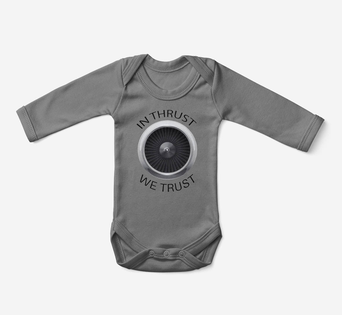 In Thrust We Trust Designed Baby Bodysuits