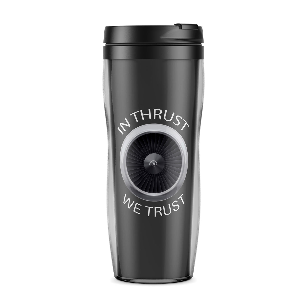 In Thrust We Trust Designed Travel Mugs