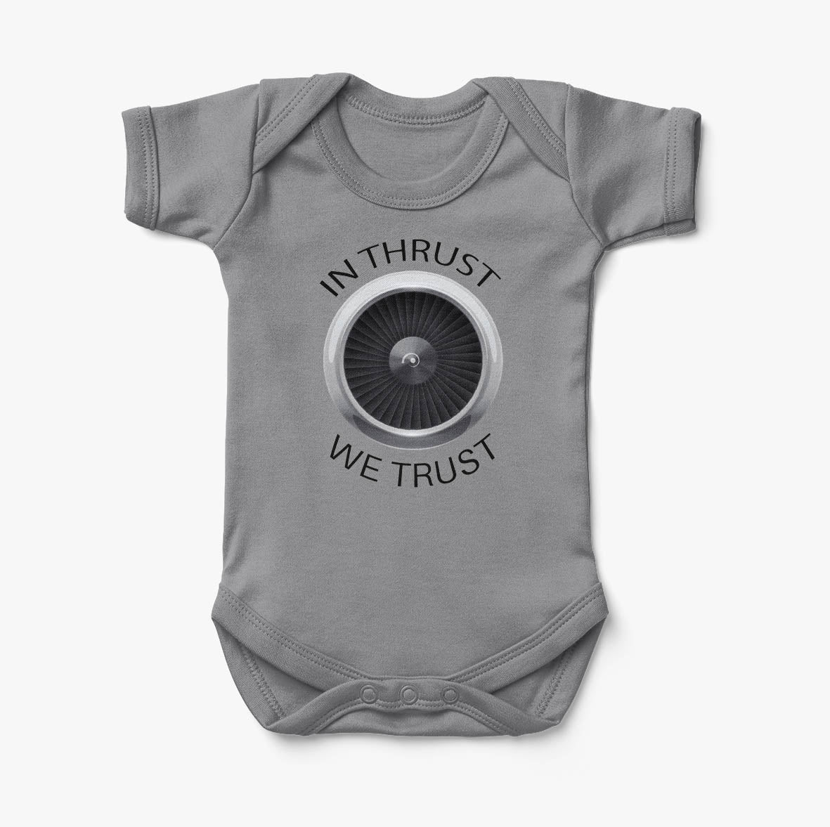 In Thrust We Trust Designed Baby Bodysuits