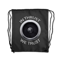 Thumbnail for In Thrust We Trust Designed Drawstring Bags