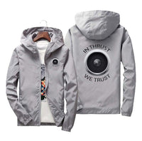 Thumbnail for In Thrust We Trust Designed Windbreaker Jackets