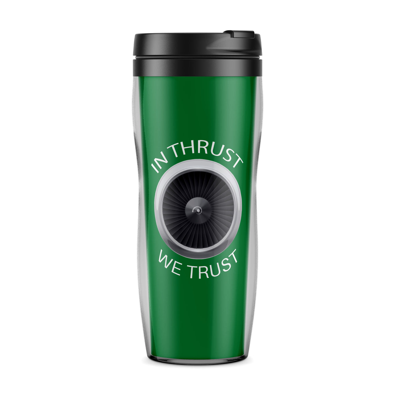 In Thrust We Trust Designed Travel Mugs