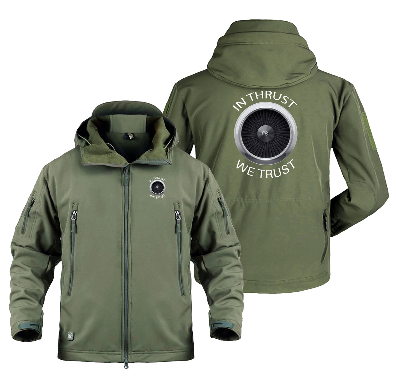 In Thrust We Trust Designed Military Jackets (Customizable)