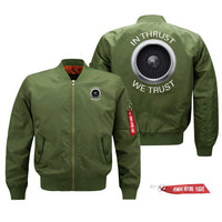 Thumbnail for In Thrust We Trust Designed Pilot Jackets (Customizable)