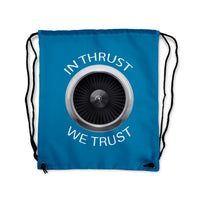 Thumbnail for In Thrust We Trust Designed Drawstring Bags