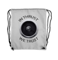 Thumbnail for In Thrust We Trust Designed Drawstring Bags