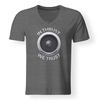 Thumbnail for In Thrust We Trust Designed V-Neck T-Shirts