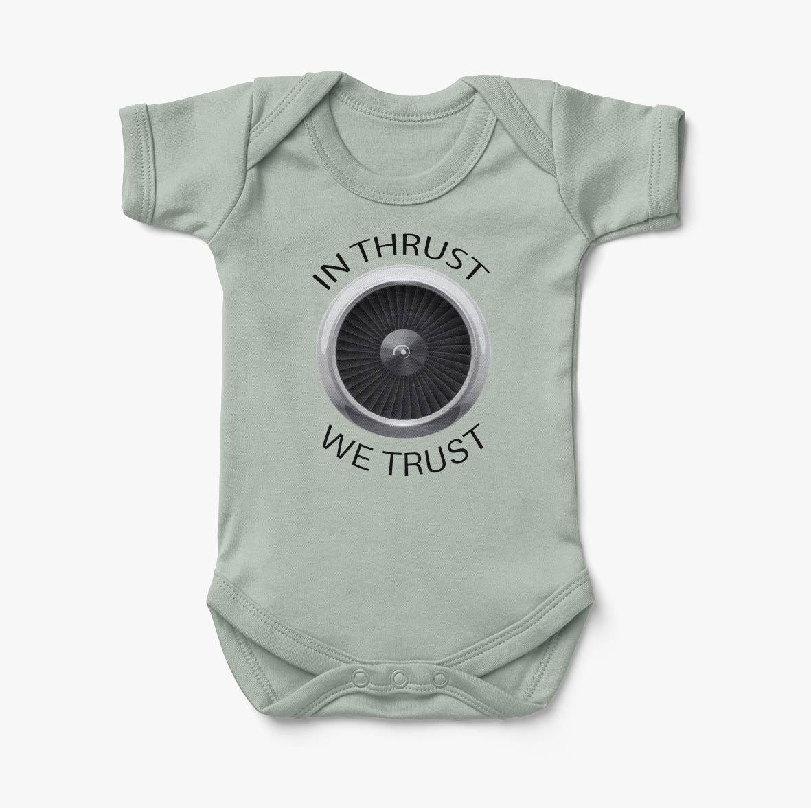 In Thrust We Trust Designed Baby Bodysuits