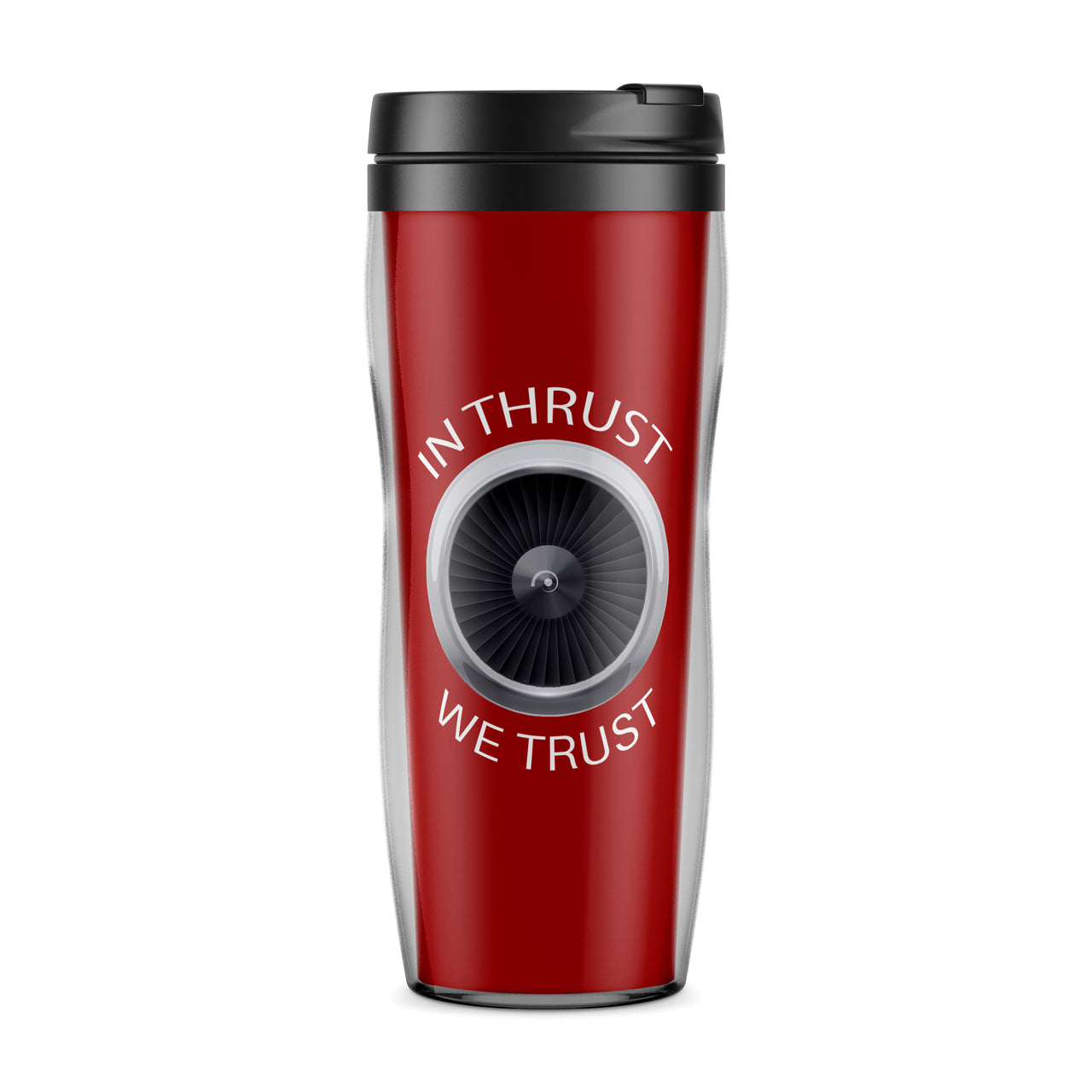 In Thrust We Trust Designed Travel Mugs
