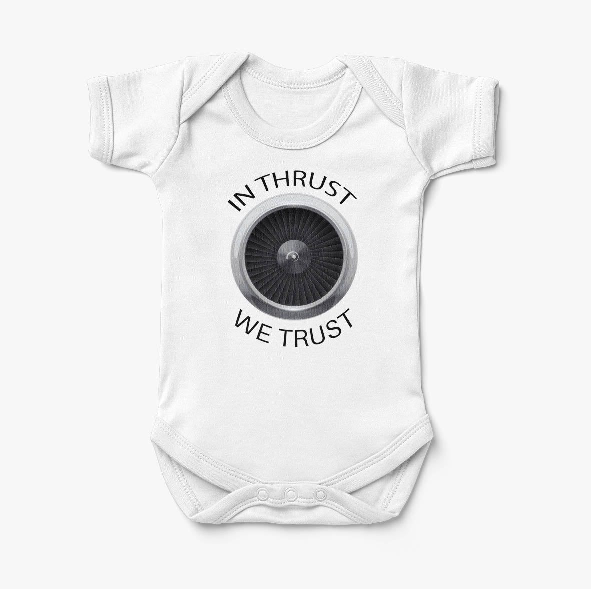 In Thrust We Trust Designed Baby Bodysuits