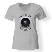 Thumbnail for In Thrust We Trust Designed V-Neck T-Shirts