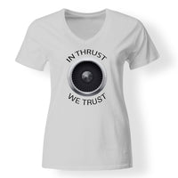 Thumbnail for In Thrust We Trust Designed V-Neck T-Shirts