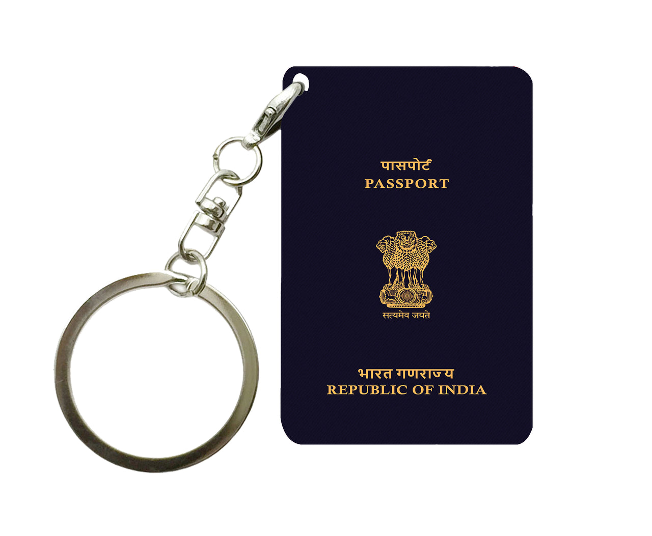 Indian Passport Designed Key Chains