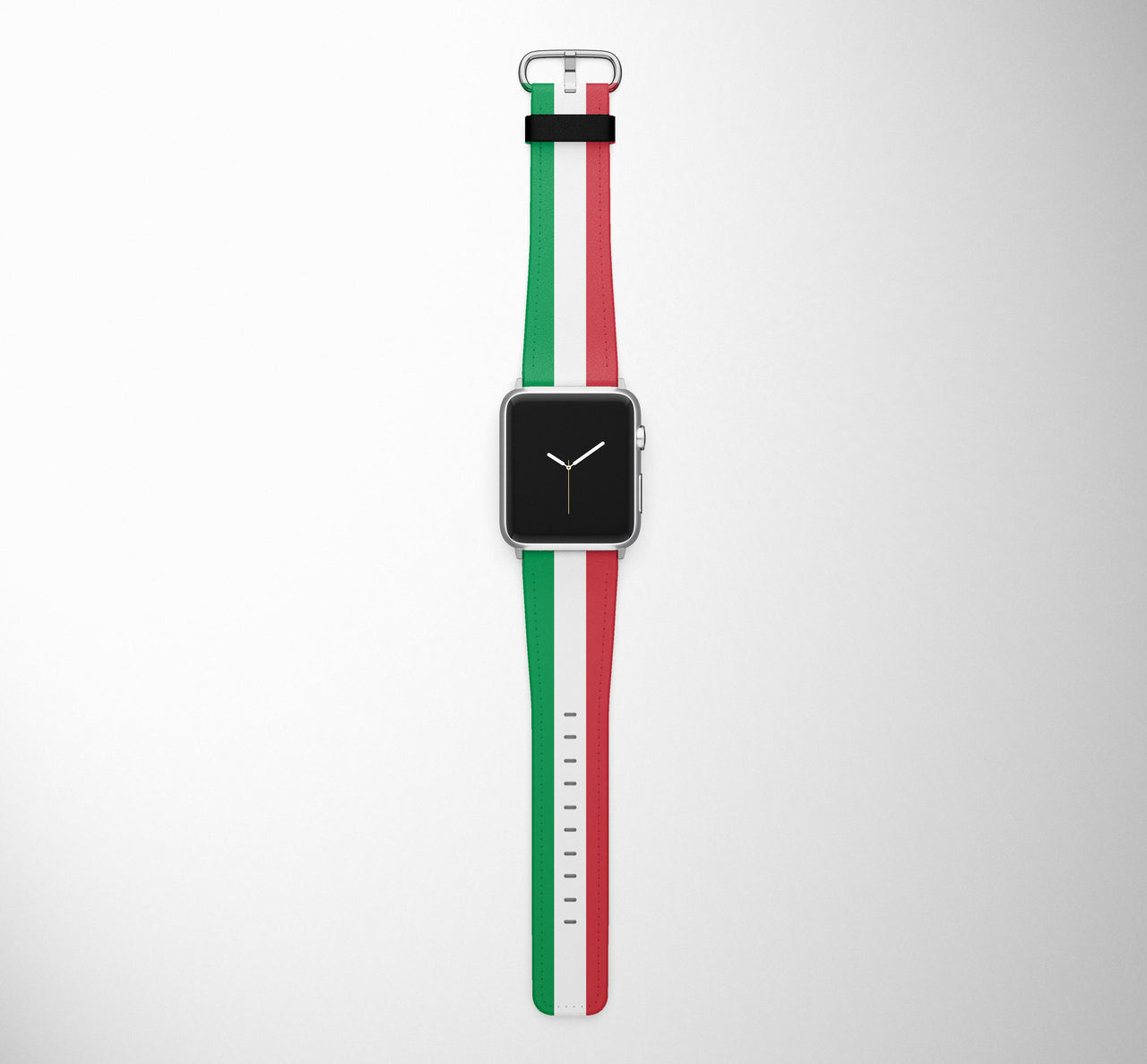 Italy Flag Designed Leather Apple Watch Straps