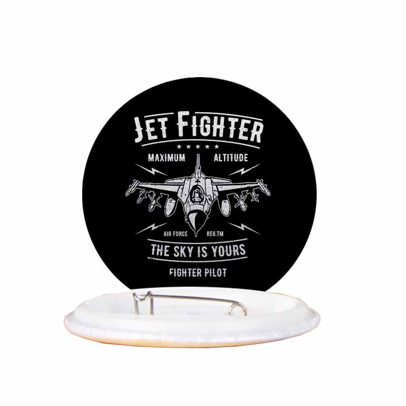 Jet Fighter - The Sky is Yours Designed Pins