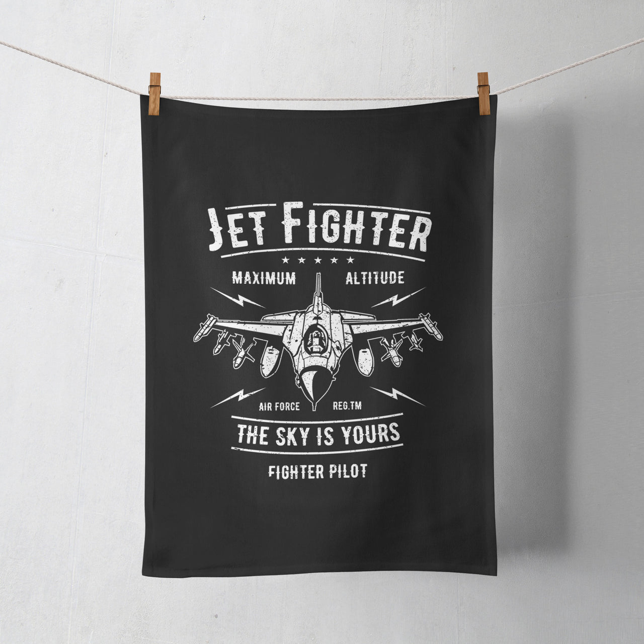 Jet Fighter - The Sky is Yours Designed Towels