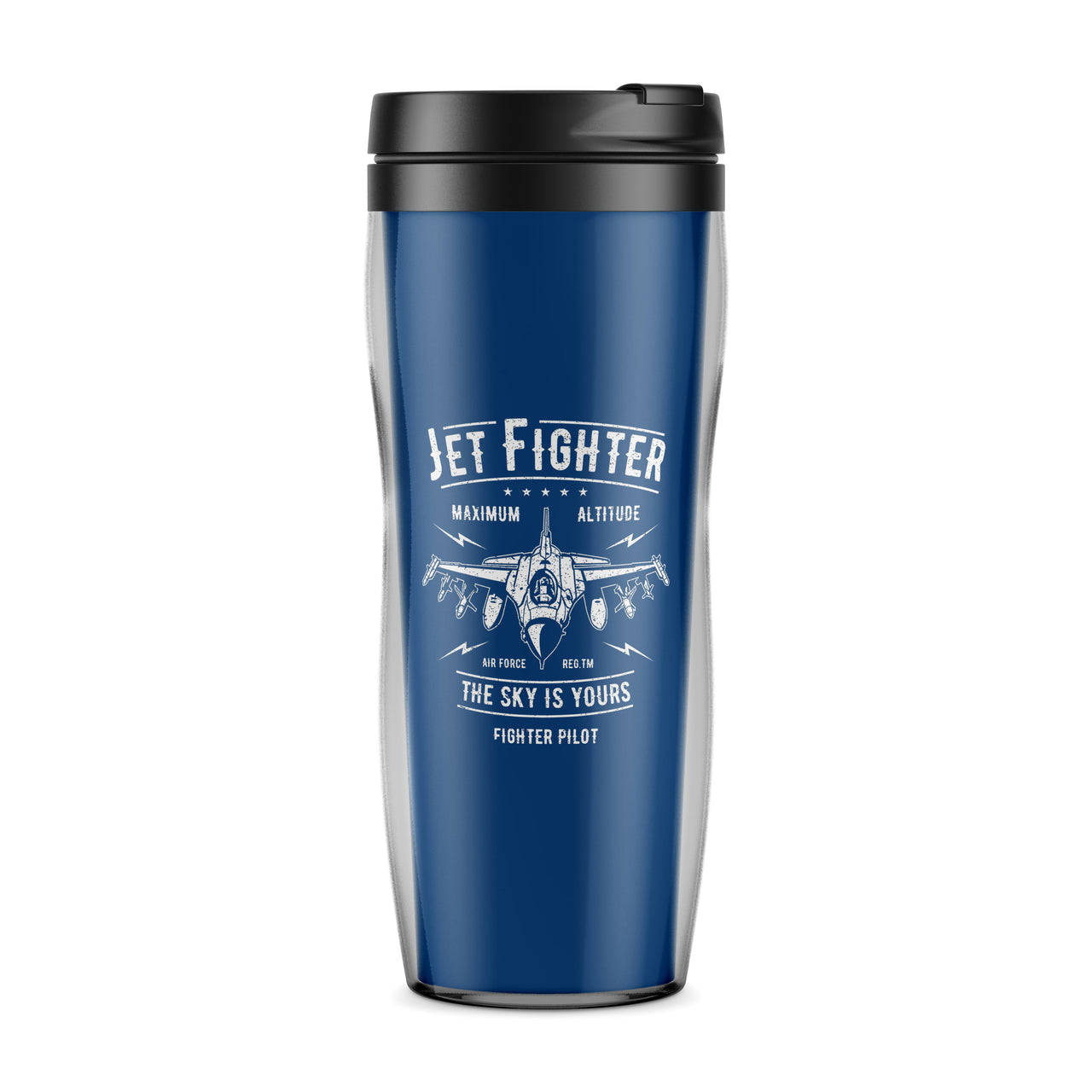 Jet Fighter - The Sky is Yours Designed Travel Mugs