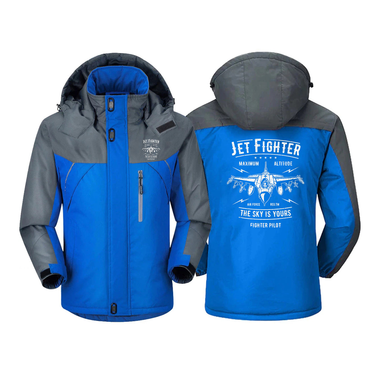 Jet Fighter - The Sky is Yours Designed Thick Winter Jackets