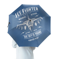 Thumbnail for Jet Fighter - The Sky is Yours Designed Umbrella