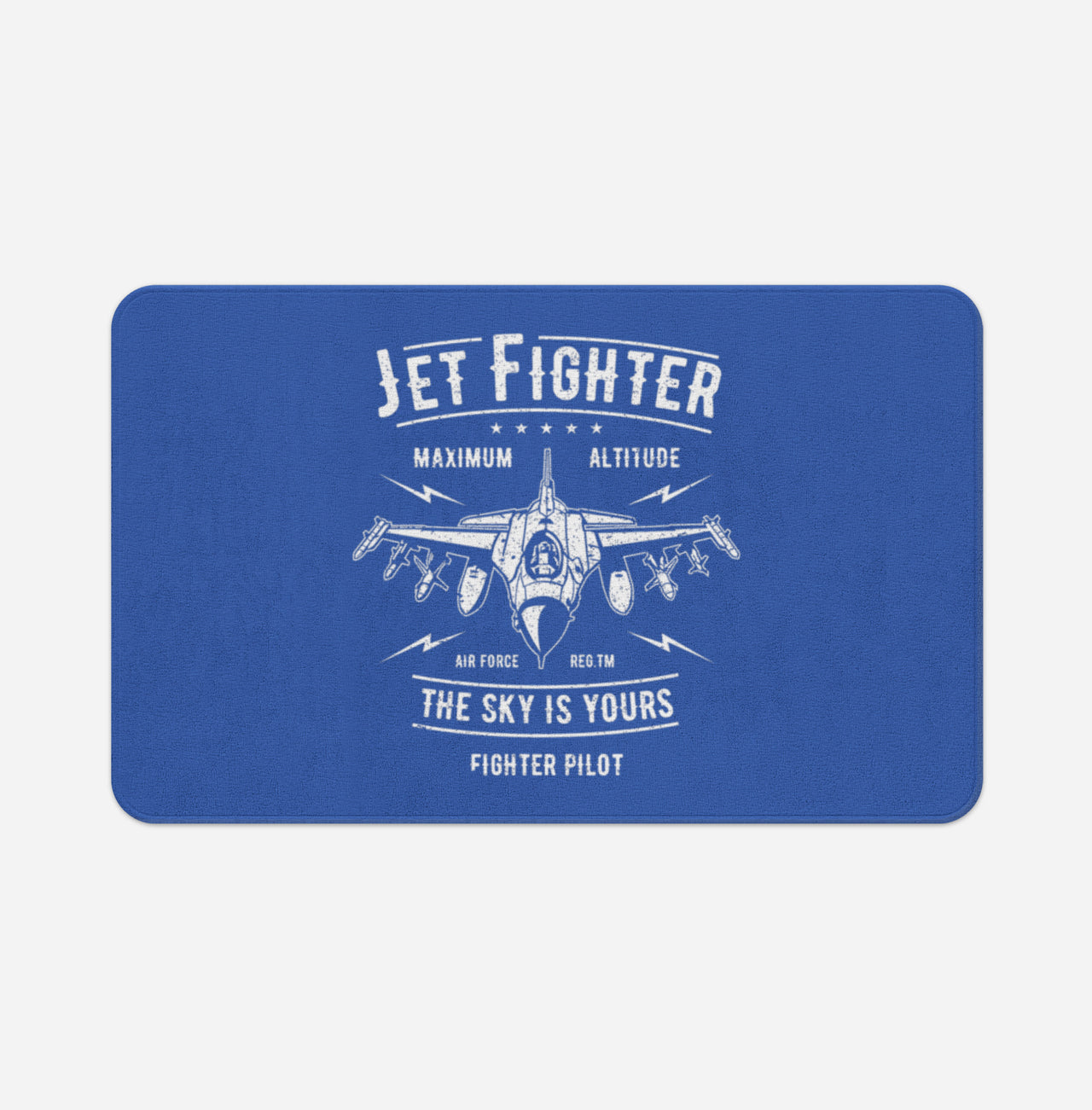 Jet Fighter - The Sky is Yours Designed Bath Mats