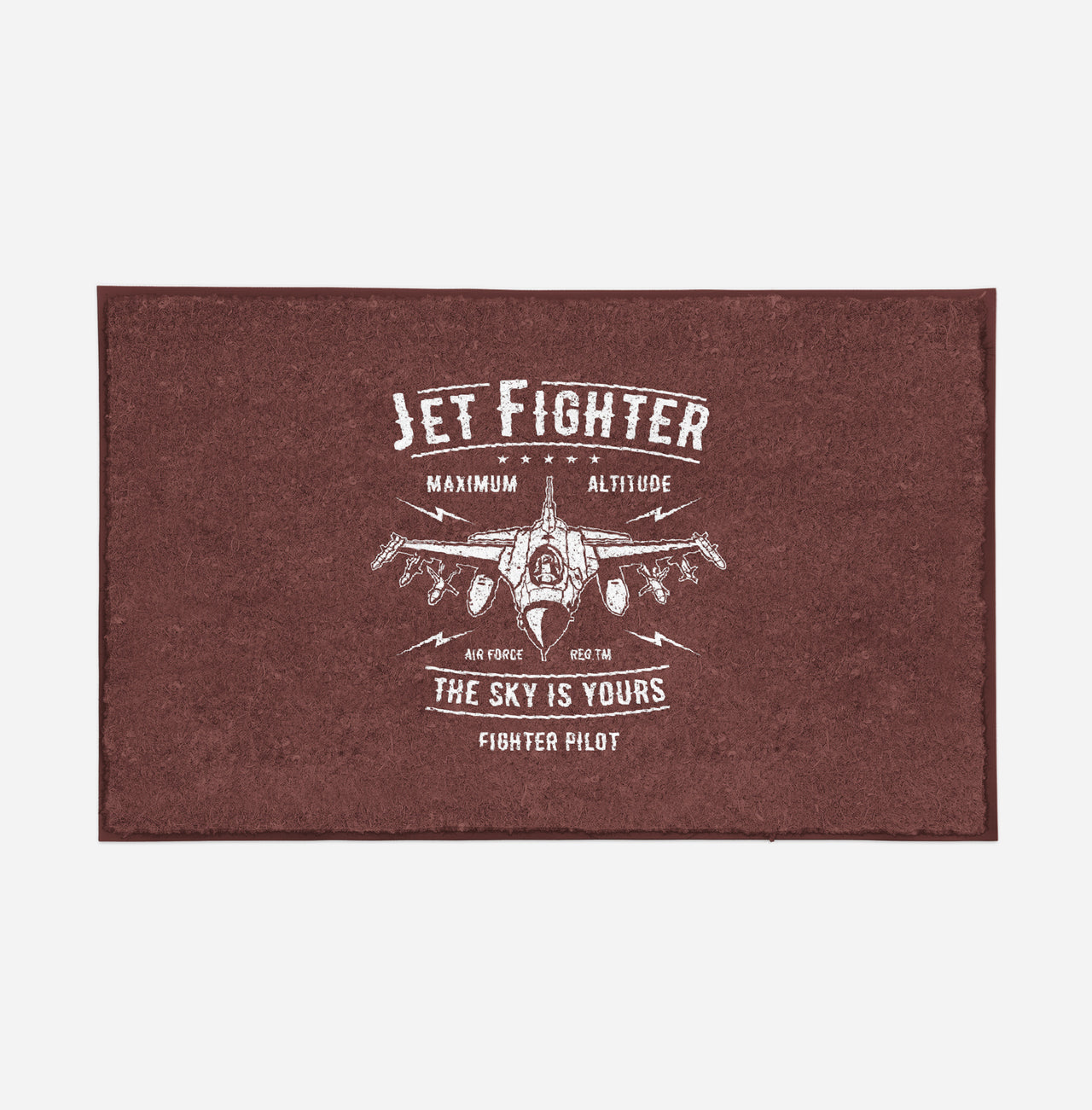 Jet Fighter - The Sky is Yours Designed Door Mats