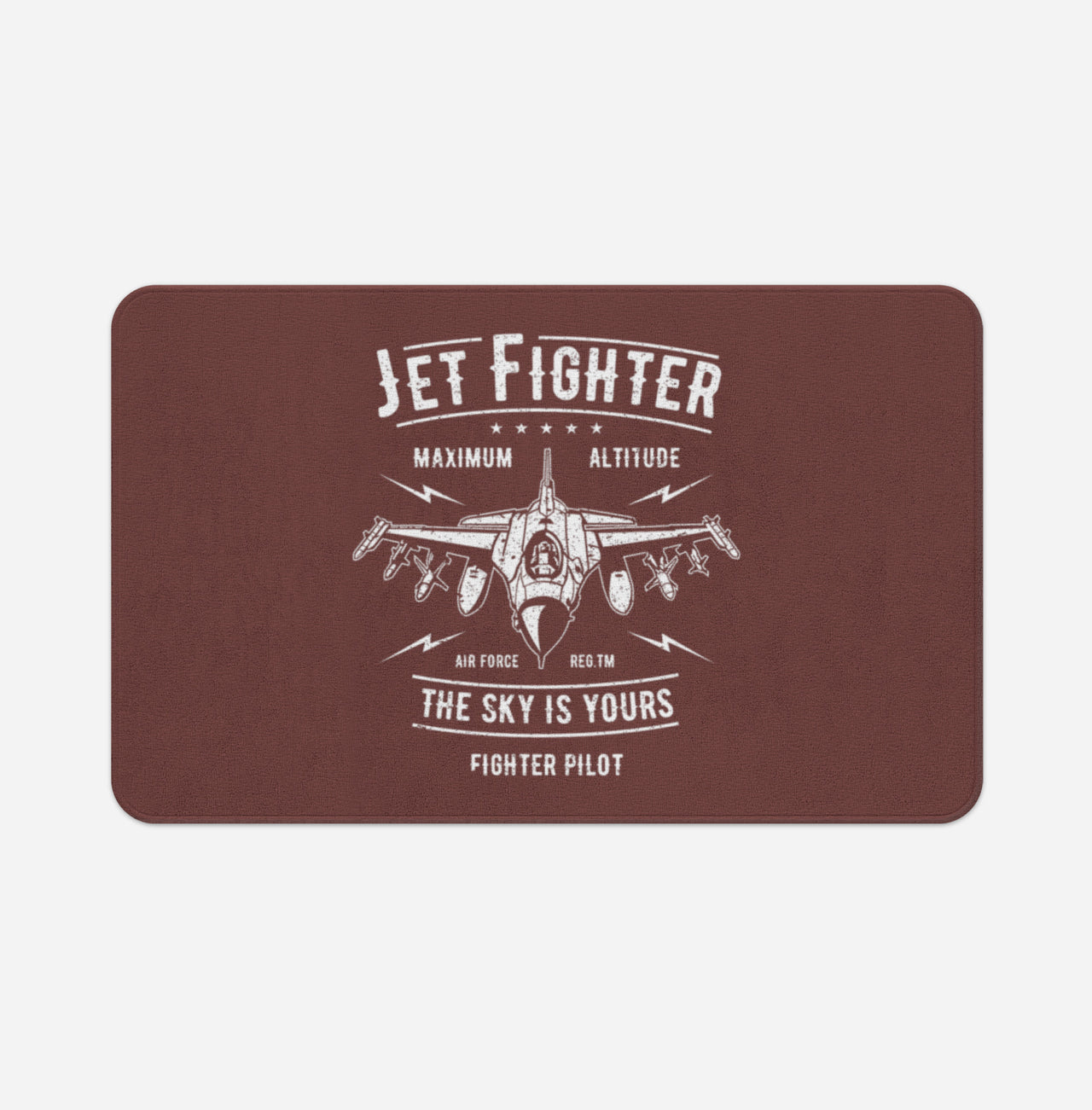 Jet Fighter - The Sky is Yours Designed Bath Mats