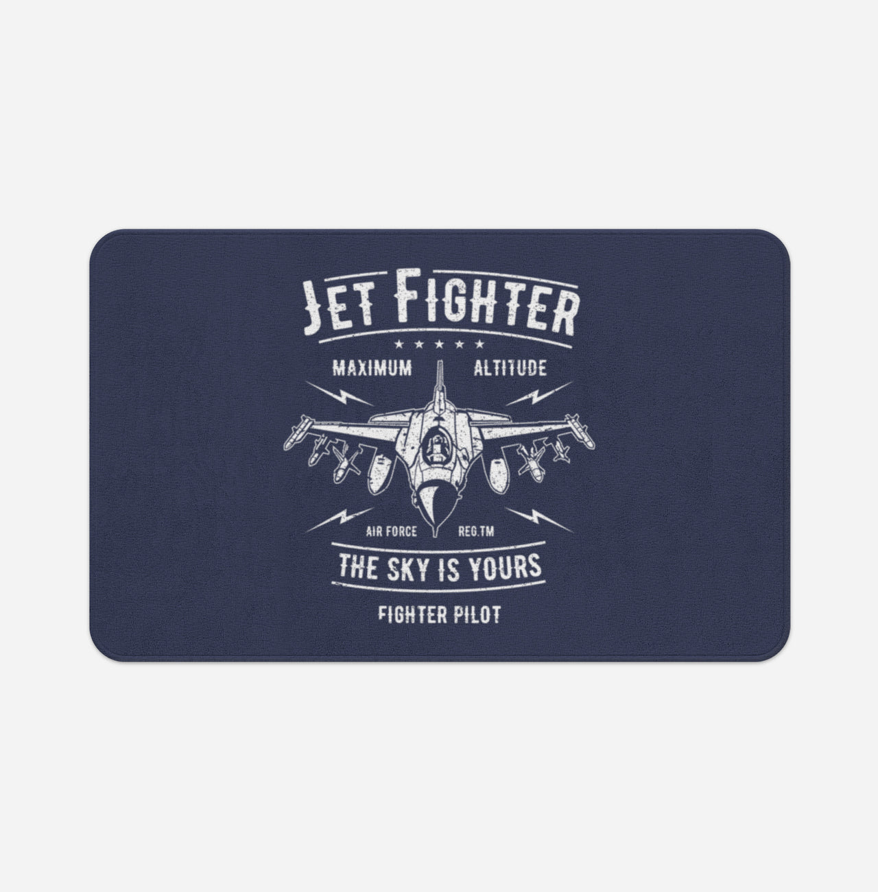 Jet Fighter - The Sky is Yours Designed Bath Mats