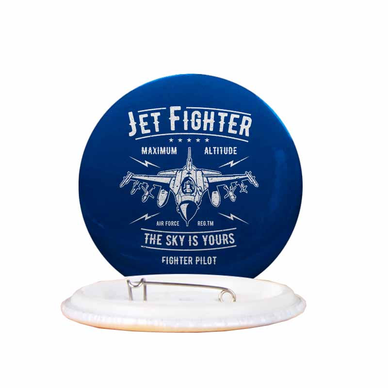 Jet Fighter - The Sky is Yours Designed Pins