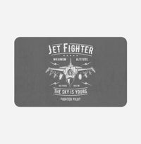 Thumbnail for Jet Fighter - The Sky is Yours Designed Bath Mats