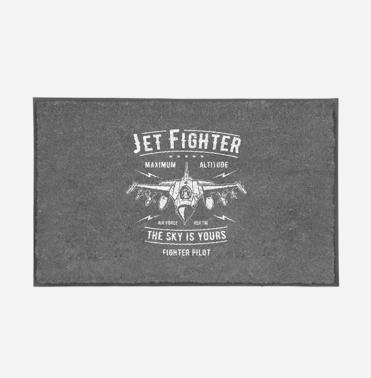 Jet Fighter - The Sky is Yours Designed Door Mats