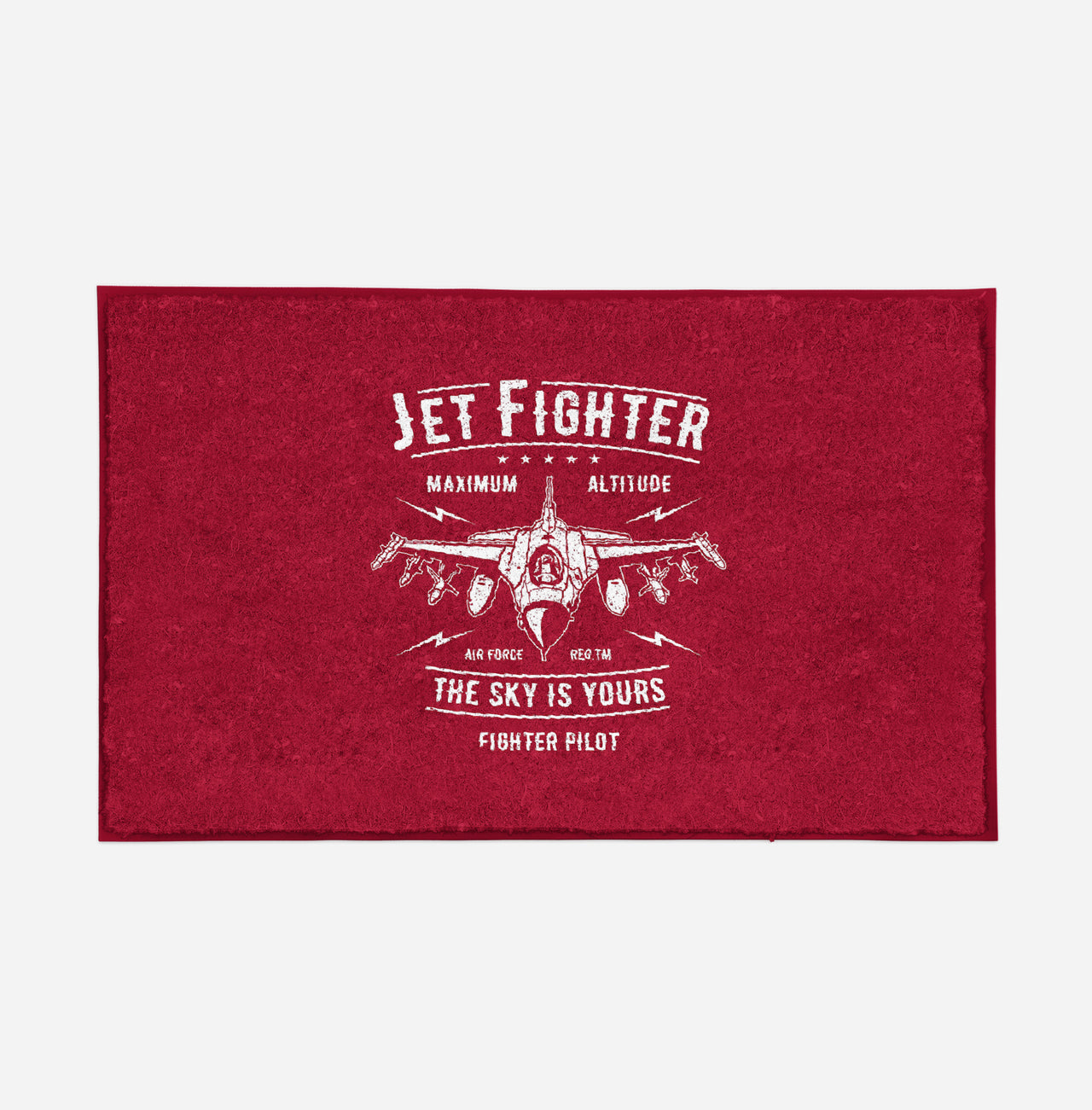 Jet Fighter - The Sky is Yours Designed Door Mats
