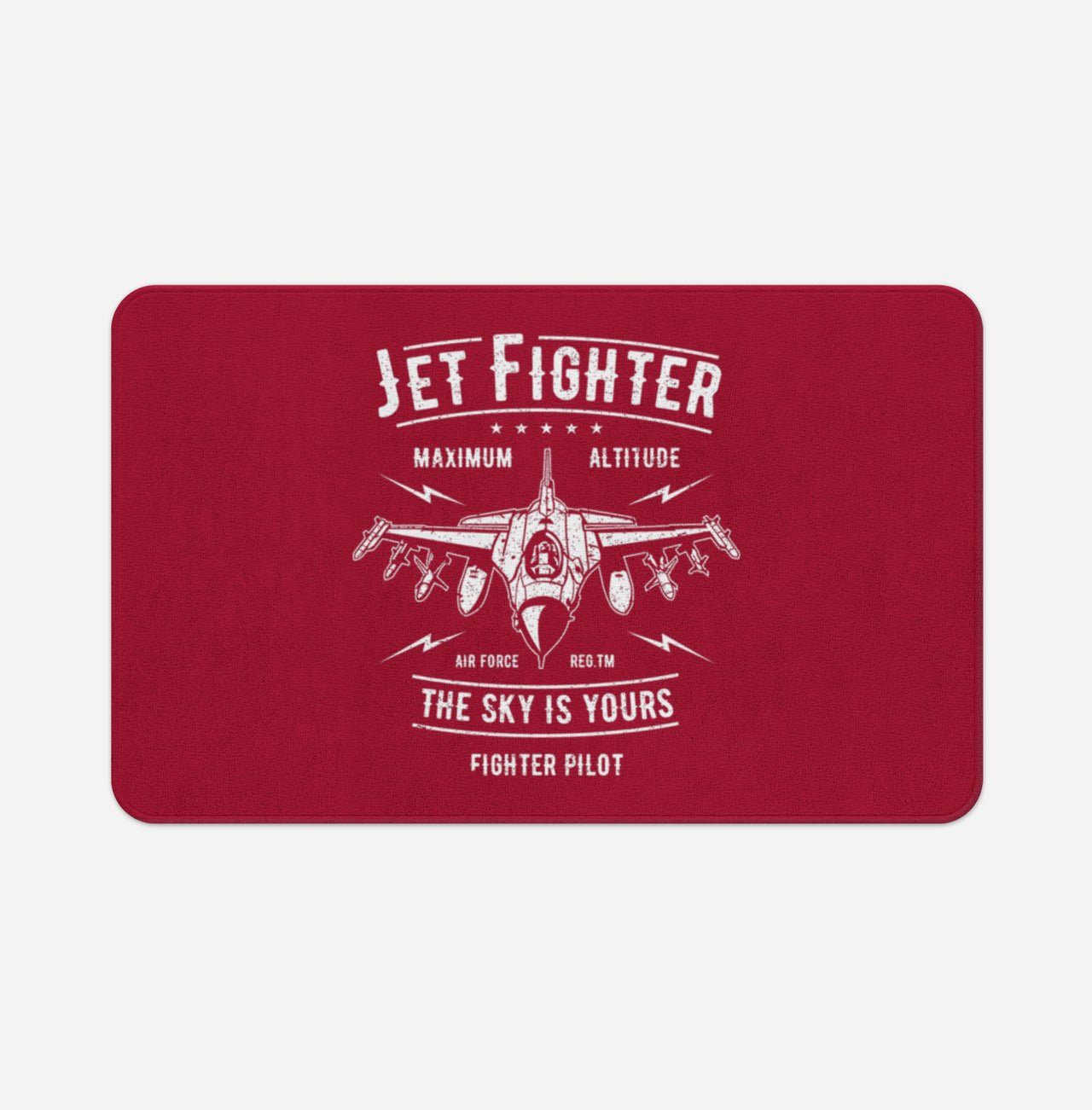 Jet Fighter - The Sky is Yours Designed Bath Mats