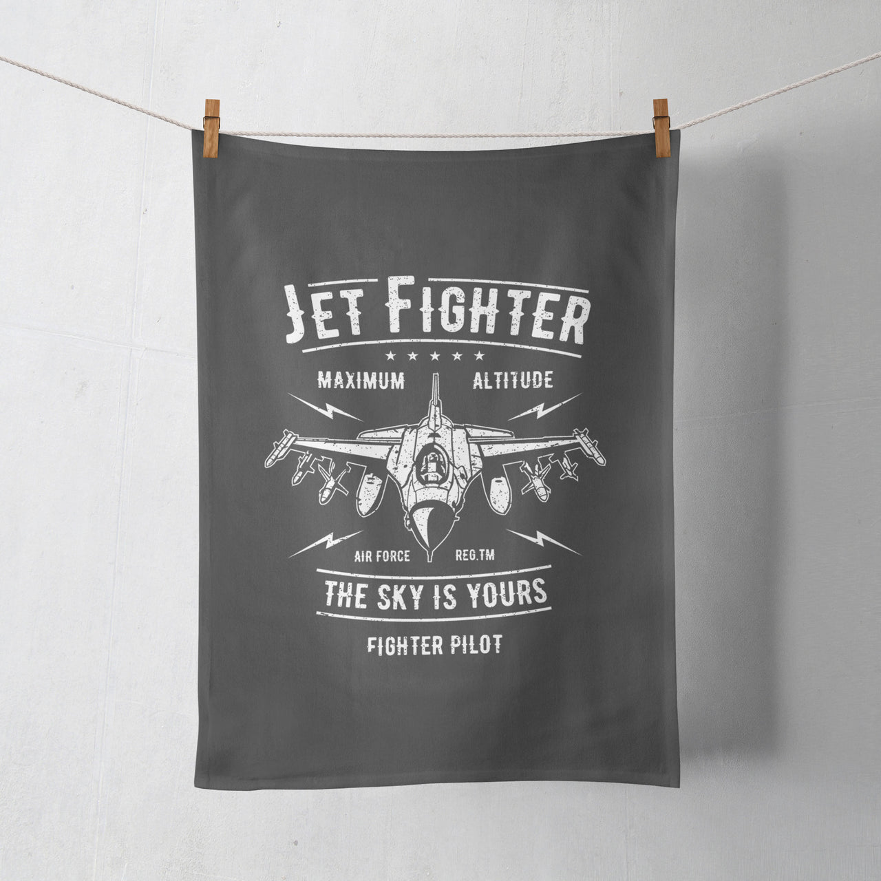 Jet Fighter - The Sky is Yours Designed Towels