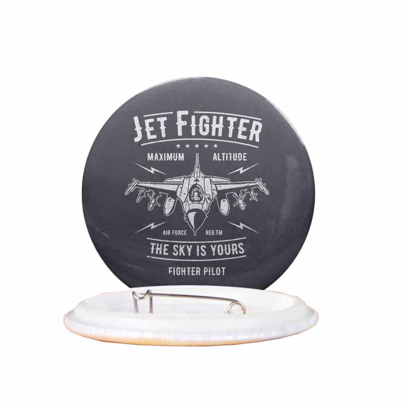Jet Fighter - The Sky is Yours Designed Pins