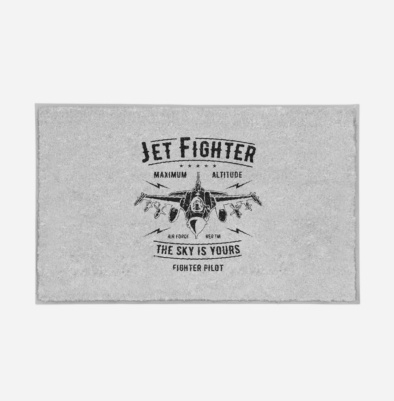 Jet Fighter - The Sky is Yours Designed Door Mats